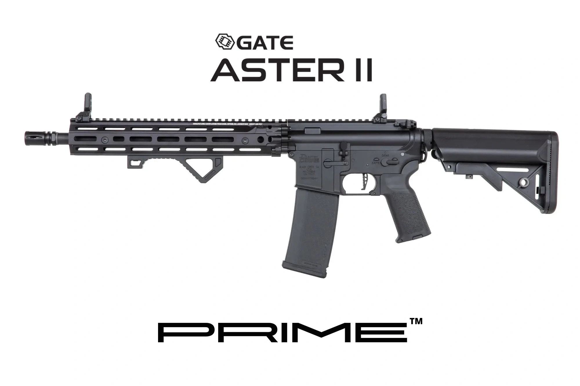 Specna Arms Daniel Defense RIS III 12,5" SA-P28 Prime mit Gate Aster II Schwarz S-AEG - ab 18 Jahren