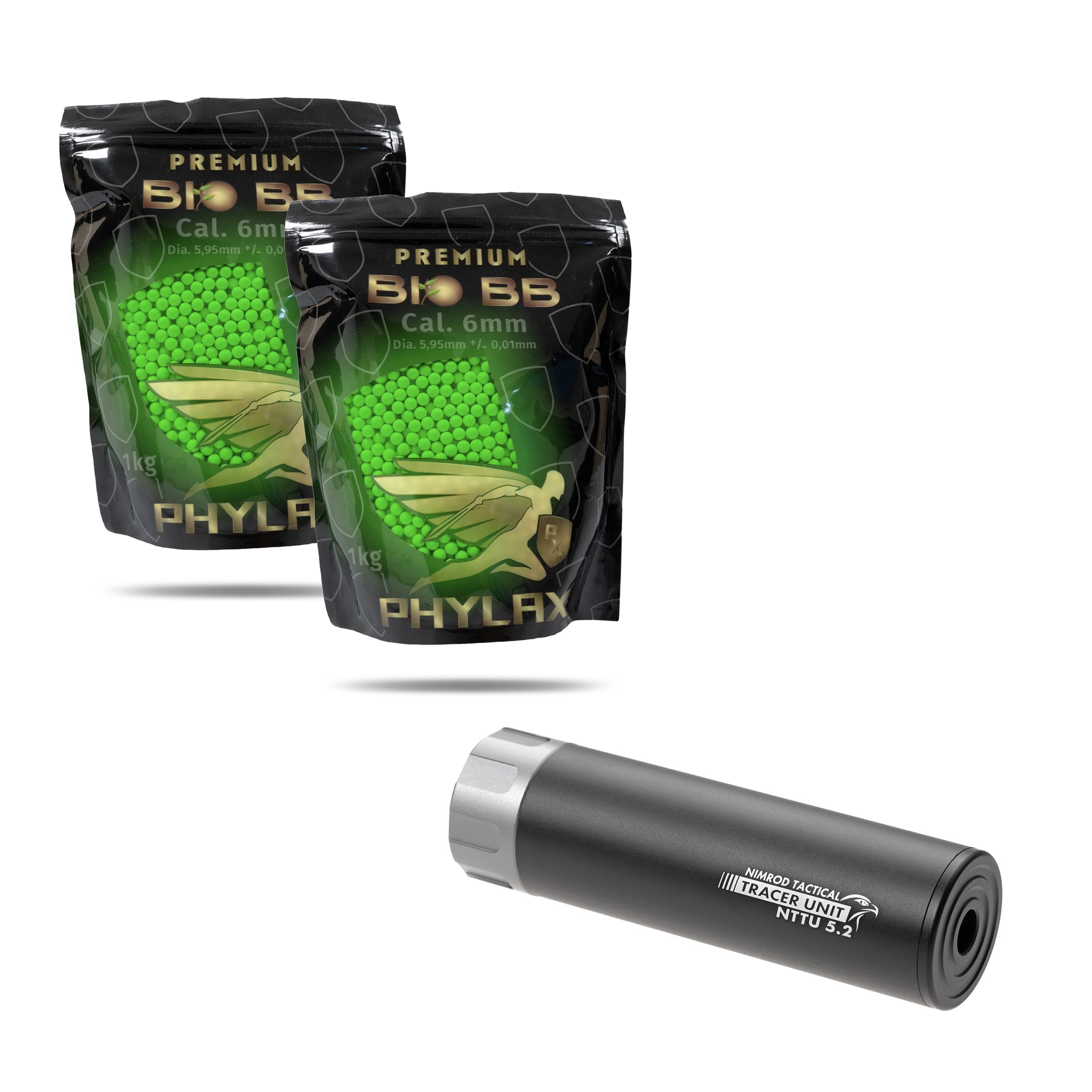 Halloween Special Tracer Unit Set B + 2xPack Phylax 0,20g Bio Tracer BBs (1kg) 5000Rds. Green