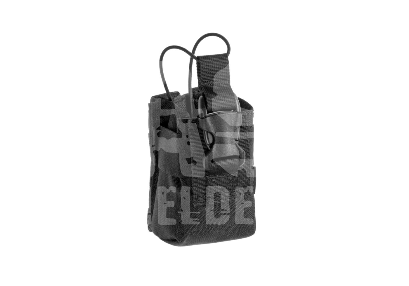 Schwarzes Magazin-Tasche mit Tarnmuster für Airsoft-Ausrüstung.