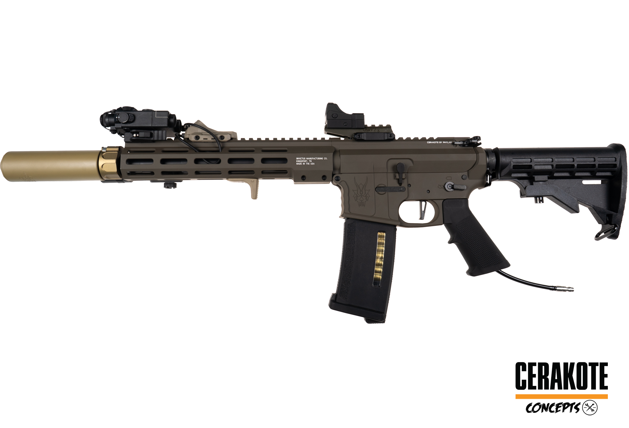 One of One Wolverine Airsoft MTW Billet Tactical 10" Cerakote Patriot Brown - ab 18 Jahren