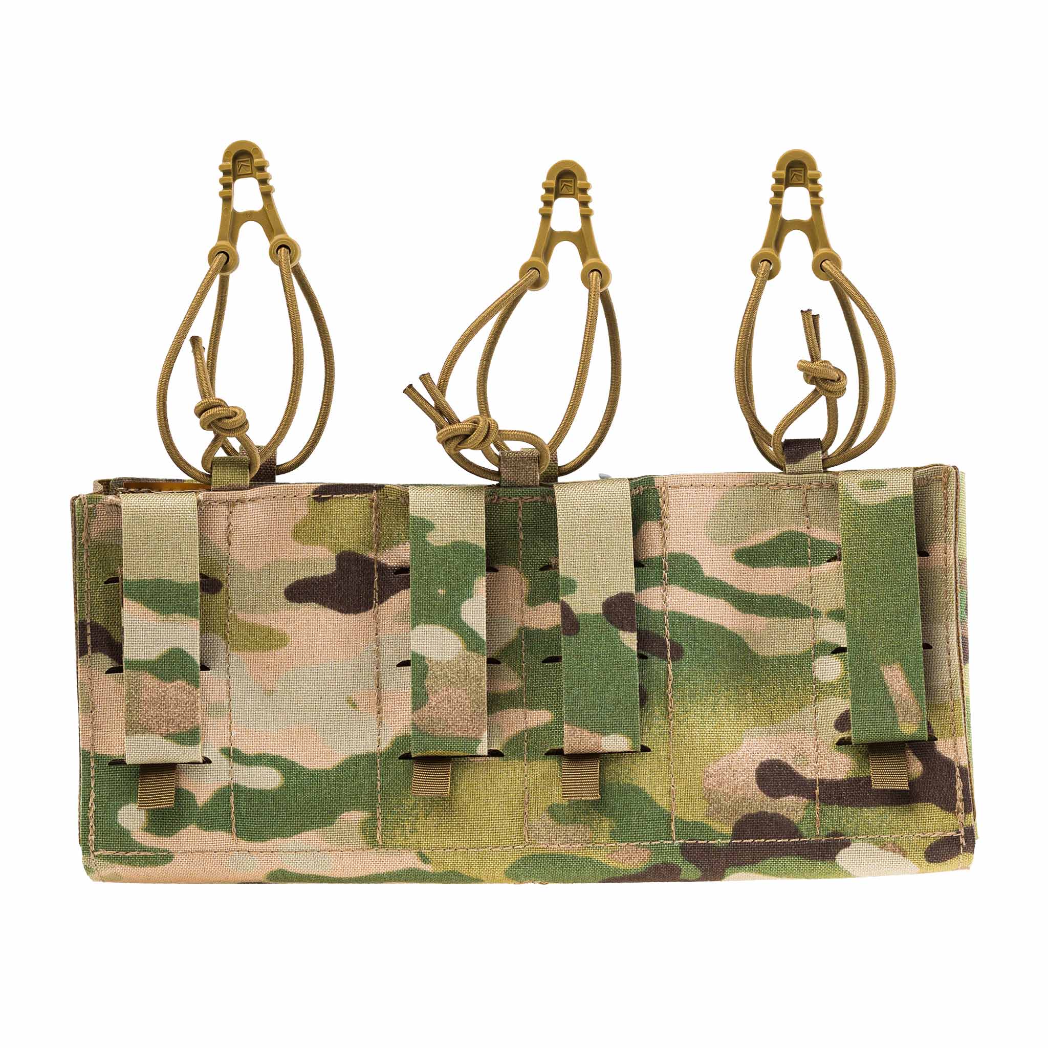 Tarn-Magazintasche mit drei Einsteckfächern und Befestigungsschlaufen, ideal für Airsoft-Zubehör.