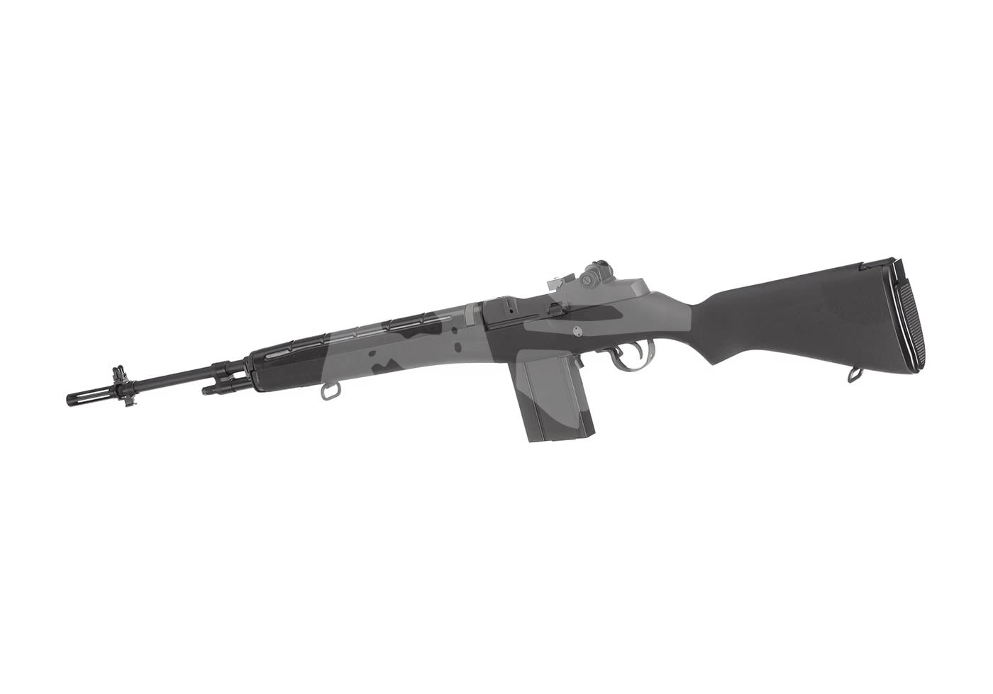 G&G GR14 E.T.U. S-AEG - ab 18 Jahren Airsoft-Gewehr im Bullpup-Design mit schwarzem Schaft und verlängertem Lauf auf weißem Hintergrund.