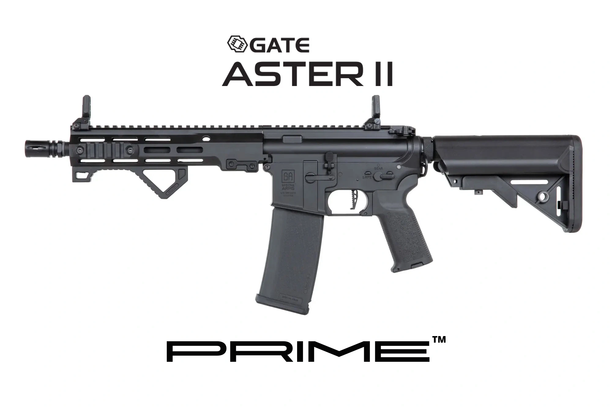 Specna Arms Prime SA-P23 mit Gate Aster II Schwarz S-AEG - ab 18 Jahren 