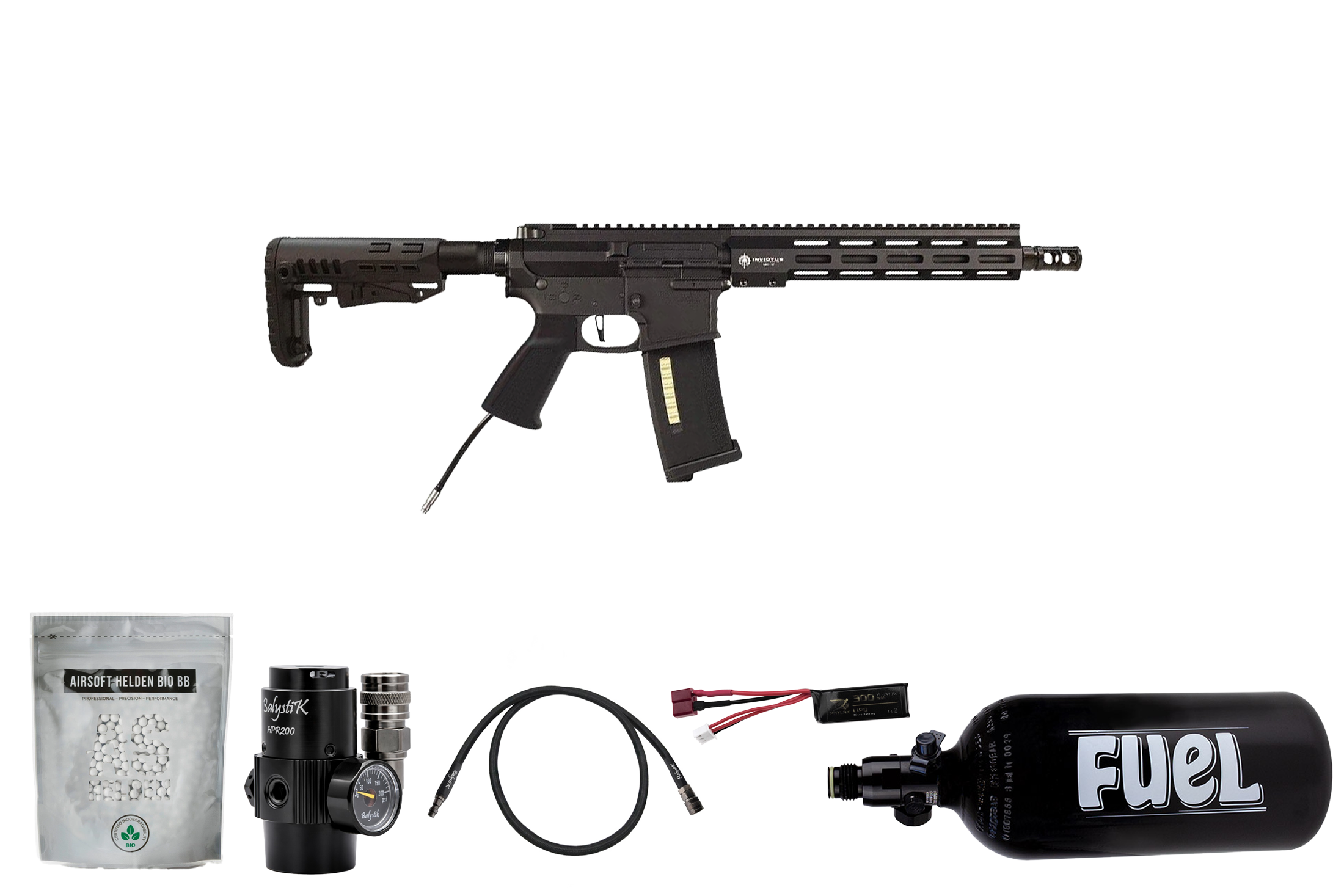 Big Set M Wolverine Airsoft MTW Billet Tactical XB 10" S-HPA - ab 18 Jahren