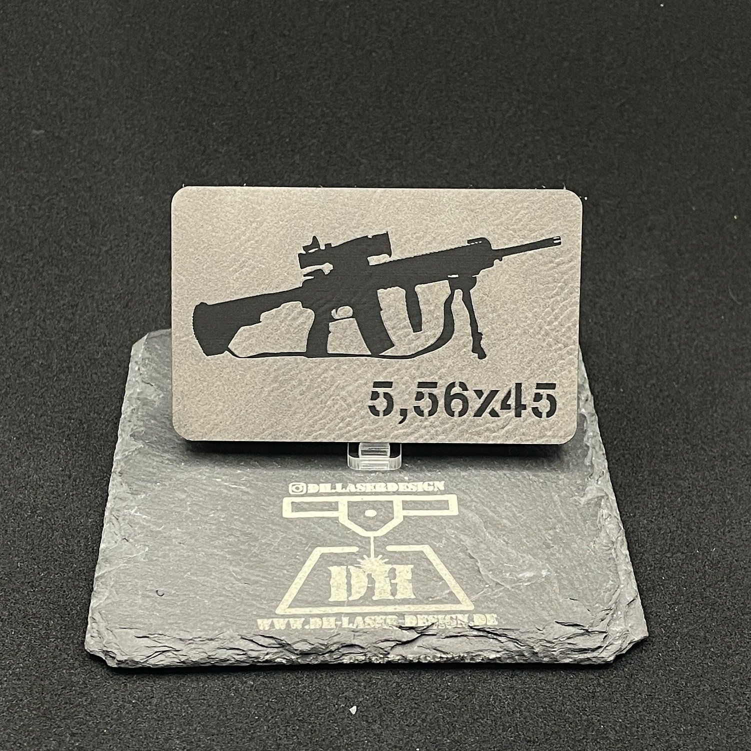 DH Laser Design Silhouetten & Kaliber Lasercut Kunstleder Patch