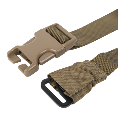 Taktischer Olivgrüner Gurt mit Schnellverschluss-Schnalle für Airsoft-Ausrüstung.