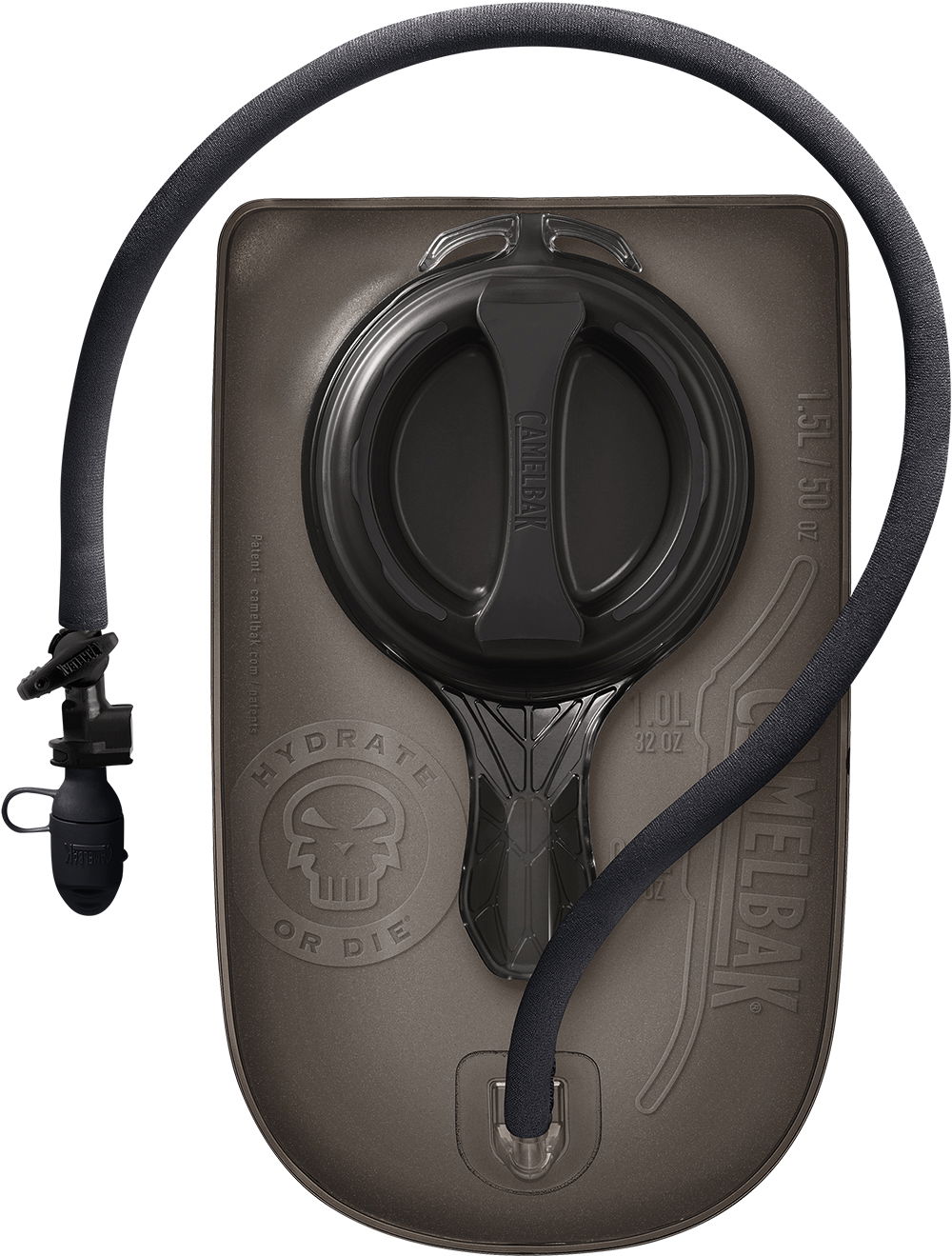 Camelbak Trinkblase Mil Spec Crux Reservoir 1,5 L CamelBak Trinkblase 1,5L, robustes Design, Trinkschlauch mit Beißventil, ideal für Airsoft und Outdoor-Aktivitäten.