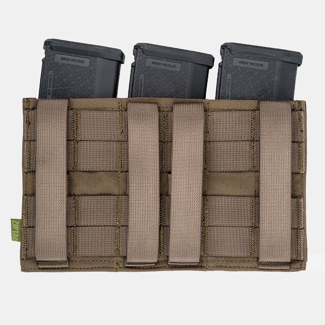 Zip Tac M4 Triple Mag Pouch ranger green