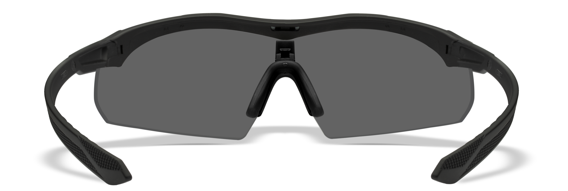 WX Vapor 2.5 Comm Grey / Clear / Light Rust Schutzbrille mit getönten Gläsern und schwarzem Gestell, ideal für Airsoft-Spiele.