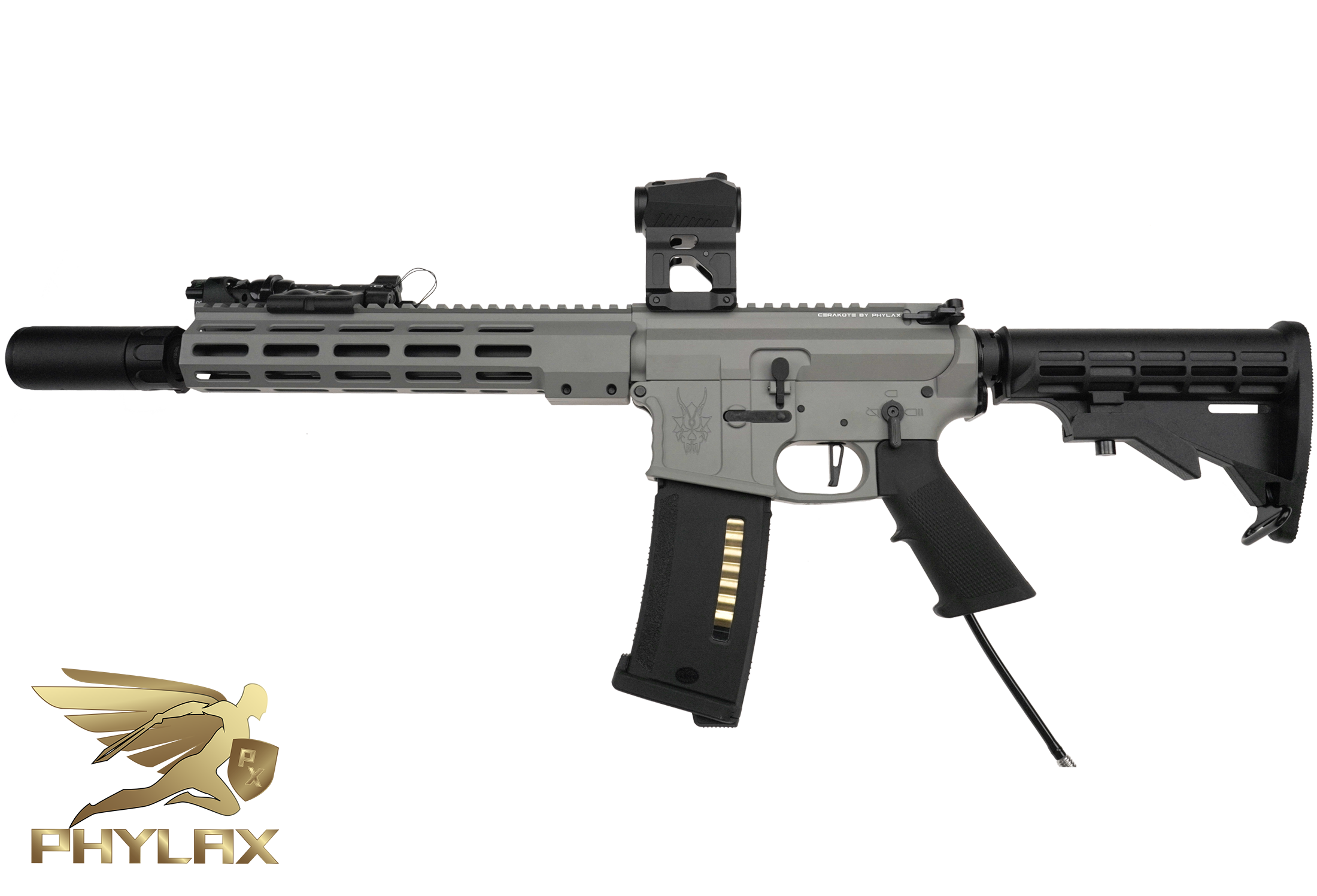 One of One Wolverine Airsoft MTW Billet 10,3" Cerakote Bullshark Grey - ab 18 Jahren
