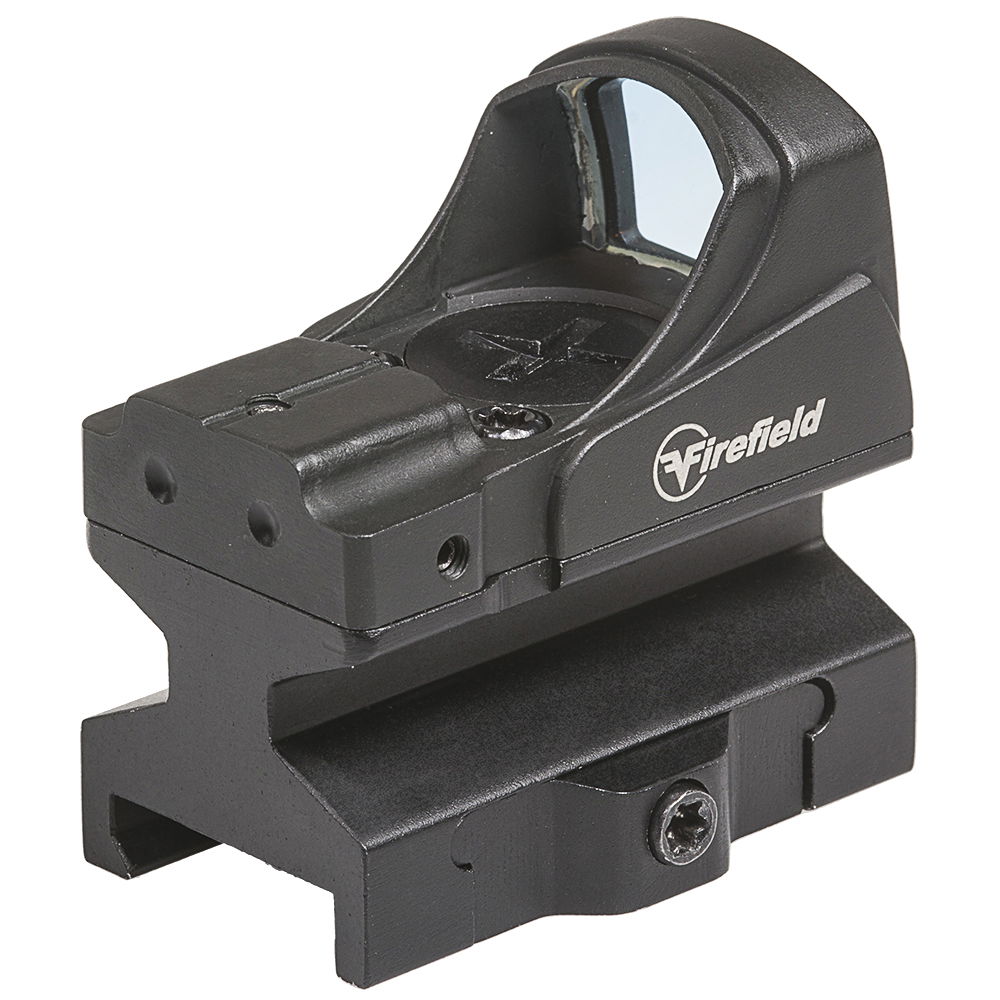 Firefield Reflexvisier in Schwarz, ideal zur Zielerfassung für Airsoft-Waffen.