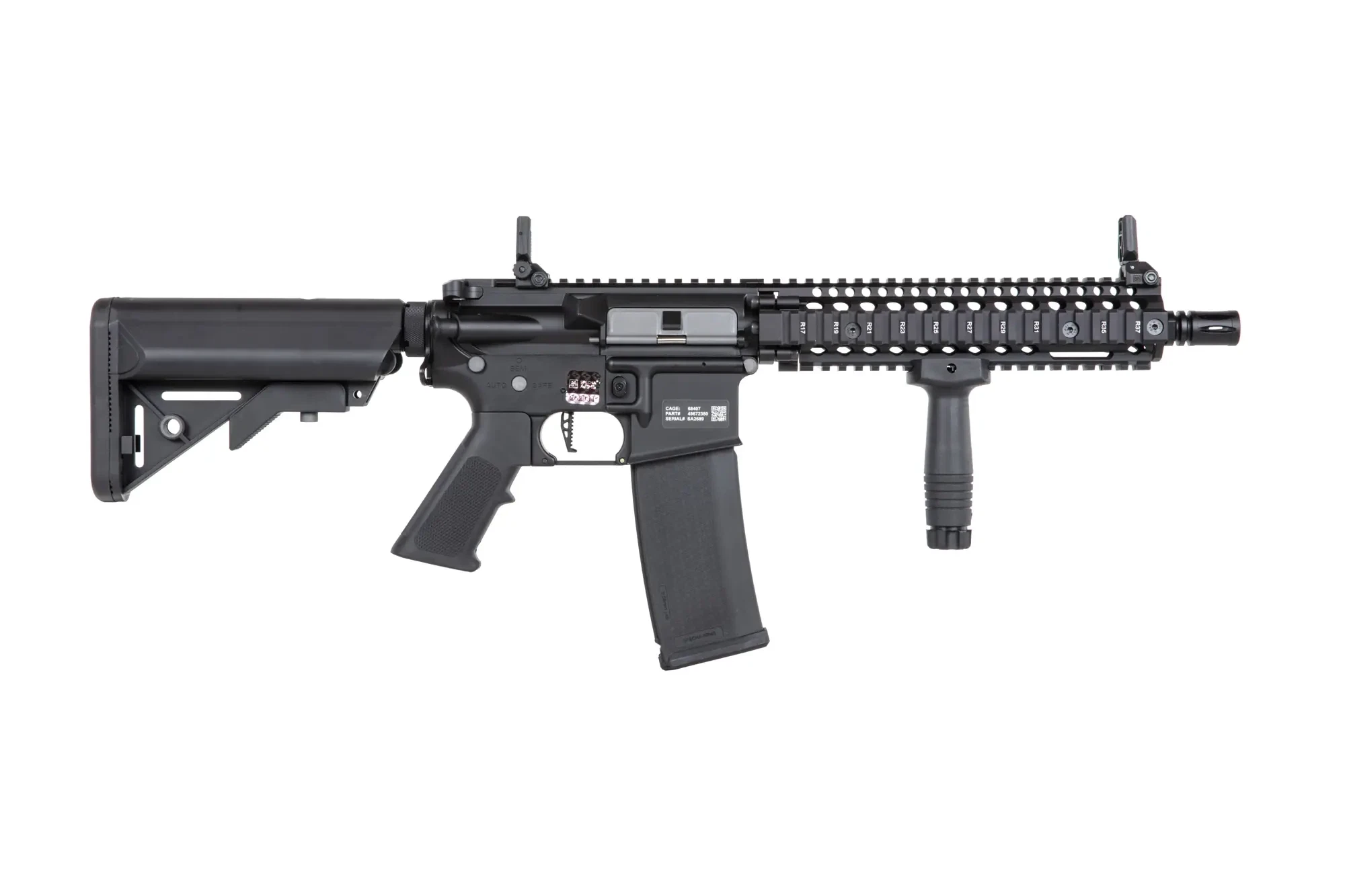 Specna Arms Daniel Defense MK18 SA-P19 Prime mit Gate Aster II Schwarz S-AEG - ab 18 Jahren
