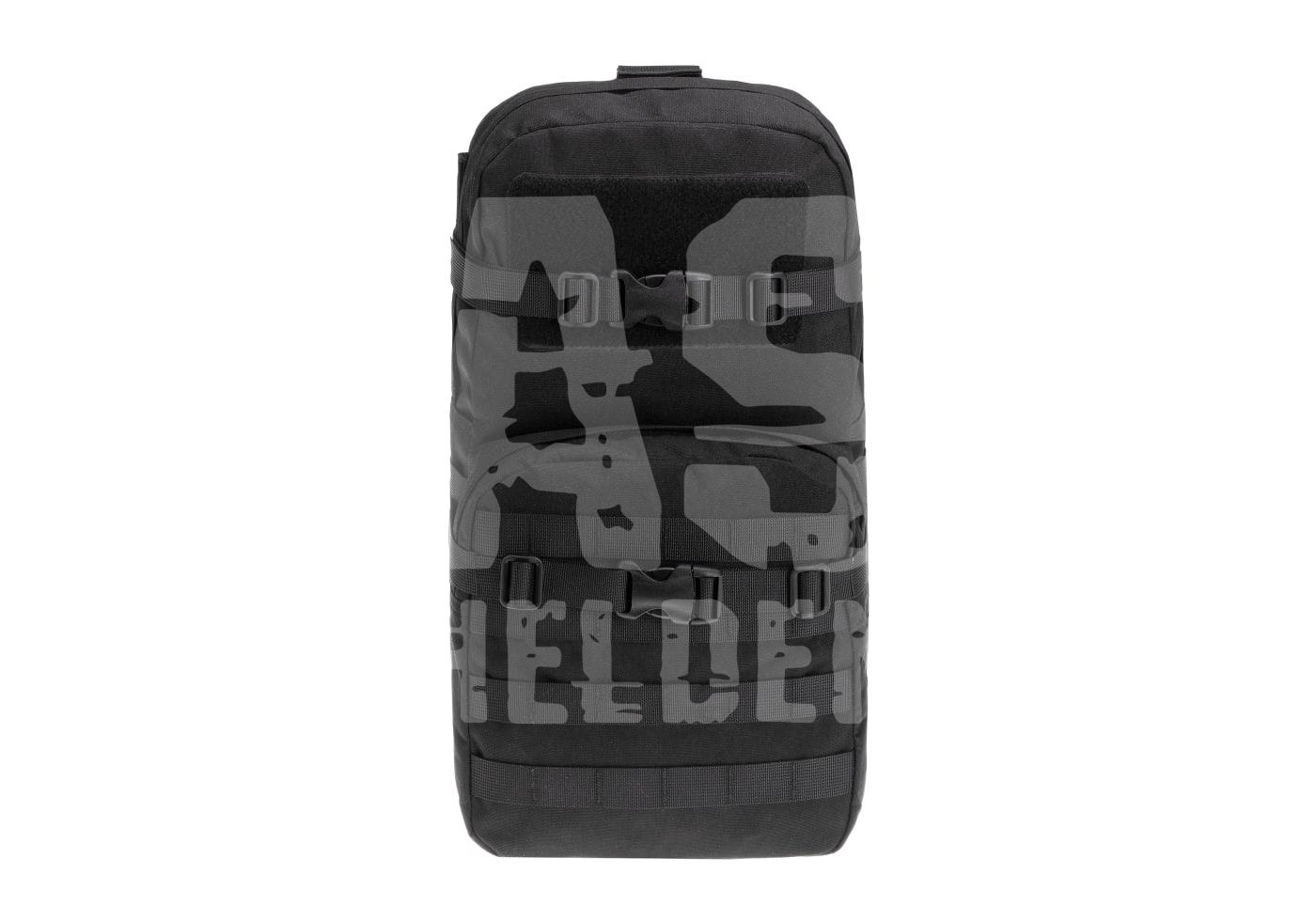 Cargo Pack Schwarzer taktischer Rucksack mit MOLLE-System und robusten Schnallen. Ideal für Airsoft und Outdoor-Aktivitäten.