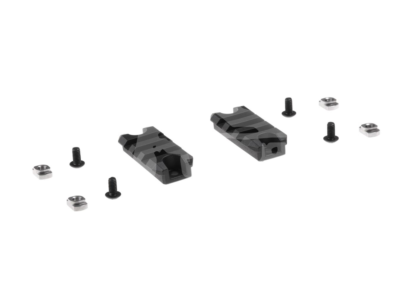 2 Inch M-LOK Plastic Rail 2-Pack Montageset aus zwei taktischen Schienen mit Schrauben für Airsoft-Zubehör.