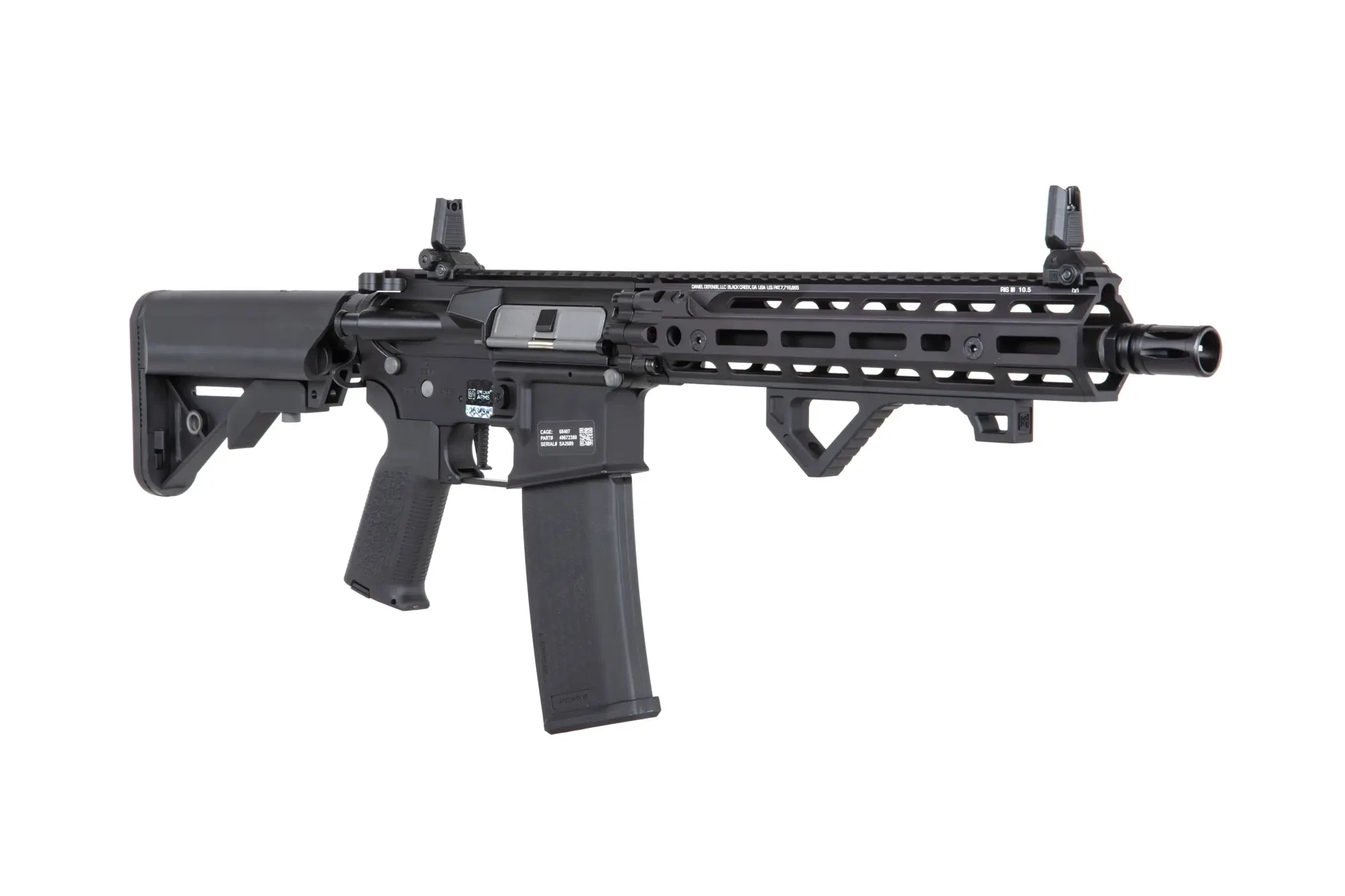 Specna Arms Daniel Defense RIS III 10,5" SA-P27 Prime mit Gate Aster II Schwarz S-AEG - ab 18 Jahren