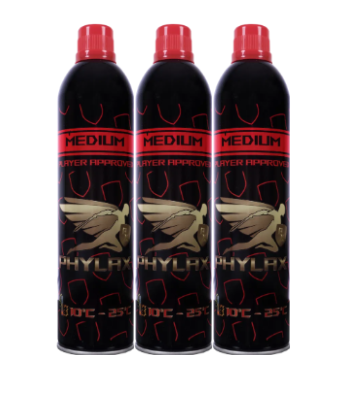 Phylax Green Gas Medium, Red - 3er Set