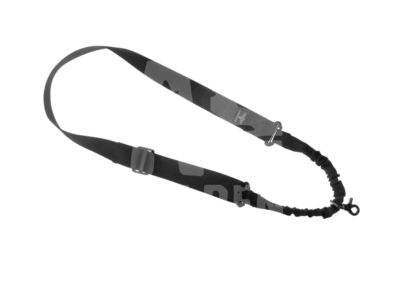 Taktischer einpunkt Sling in schwarzem Camo-Design für Airsoft-Waffen.