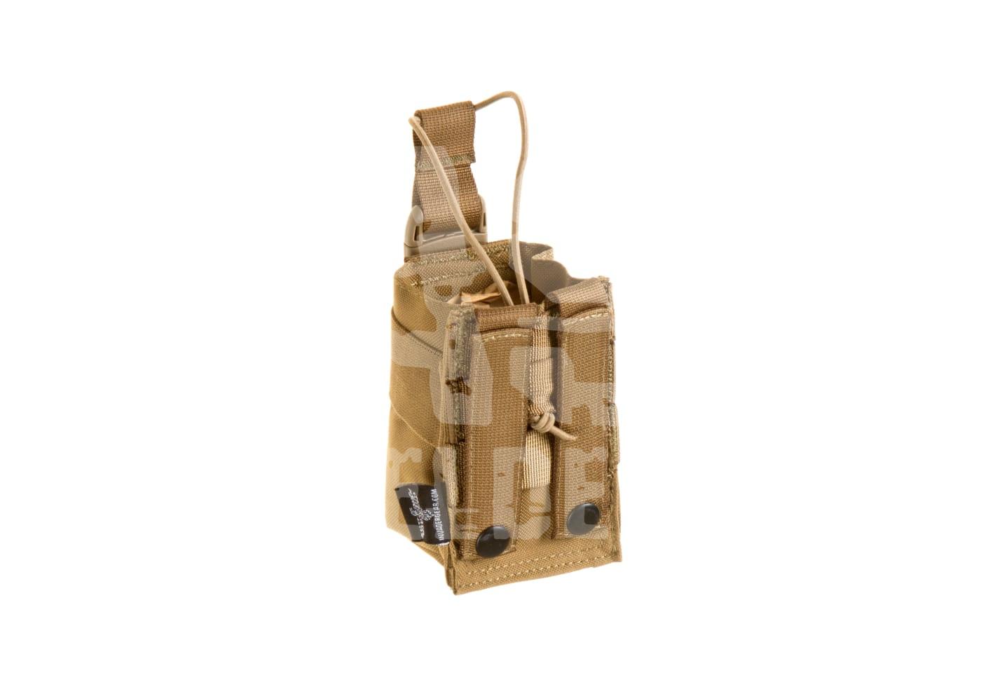 Taktische Magazin-Tasche, beige, mit MOLLE-Befestigung für Airsoft-Ausrüstung.