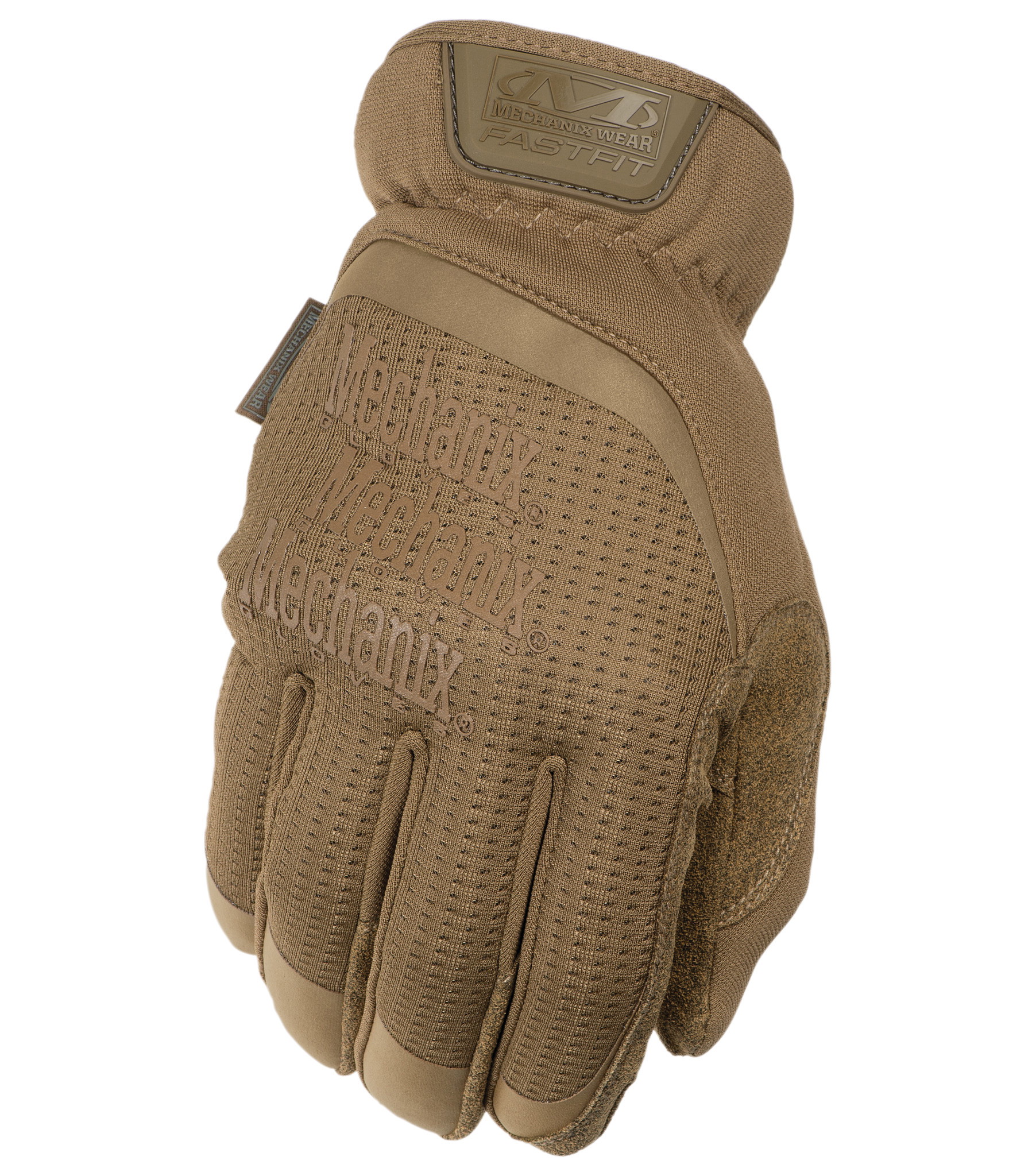 Beige Mechanix-Handschuh, strapazierfähig, ideal für Airsoft.