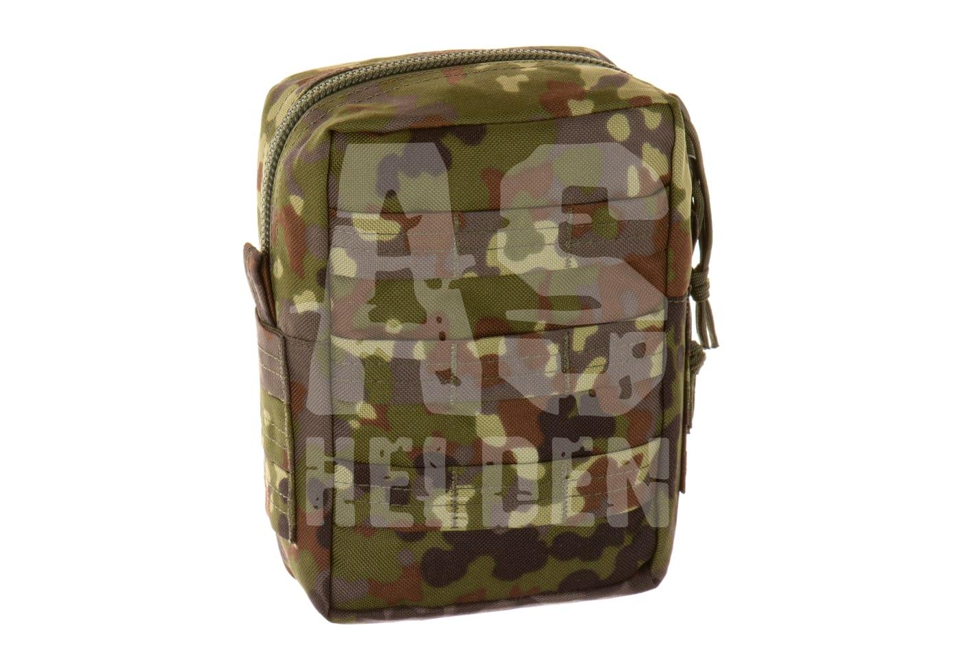 Taktische Tasche im Flecktarnmuster, ideal für Airsoft-Zubehör.