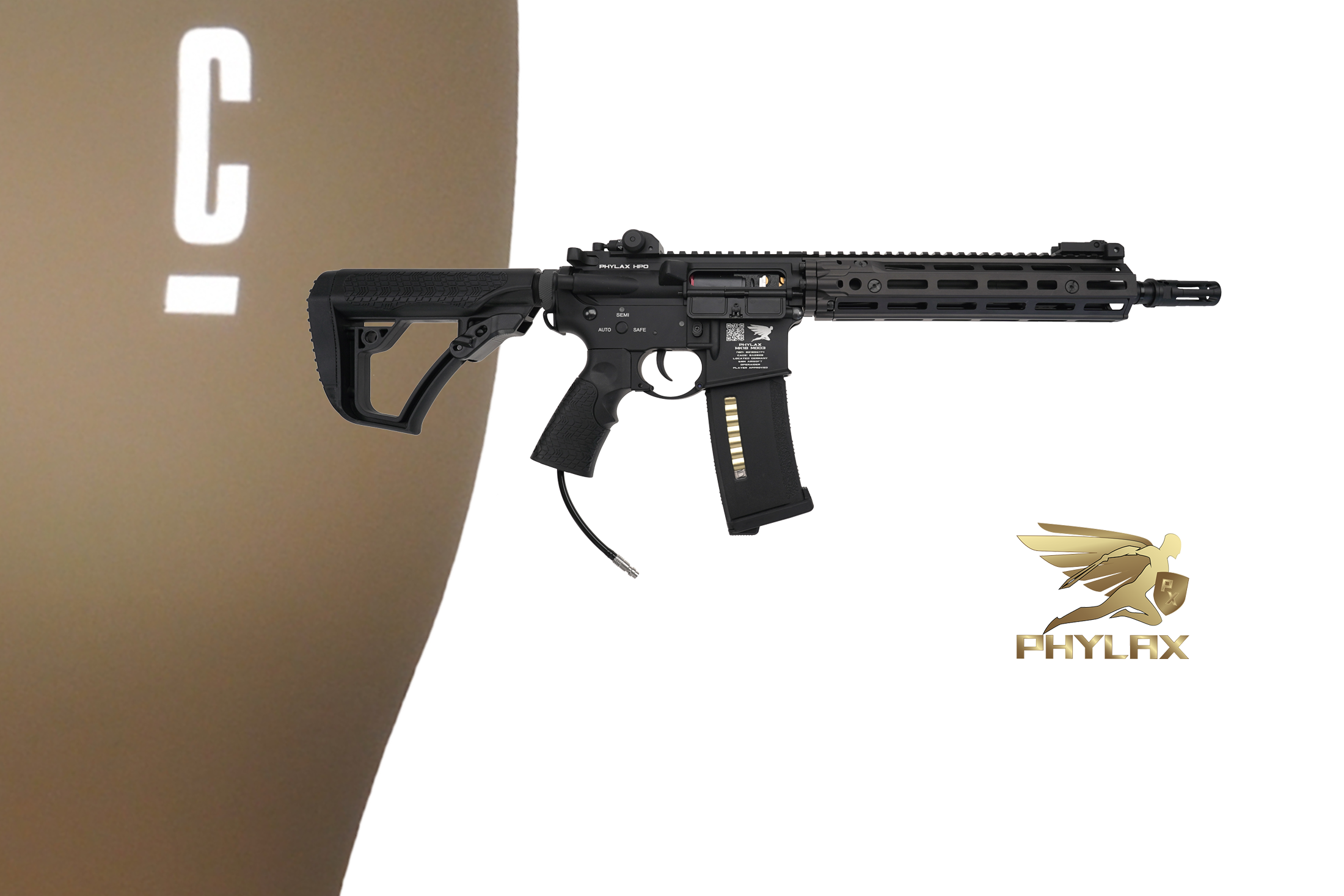 Phylax HPO MK18 Ris III Black Wolverine Inferno with Titan II x Cerakote Glock FDE - ab 18 Jahren