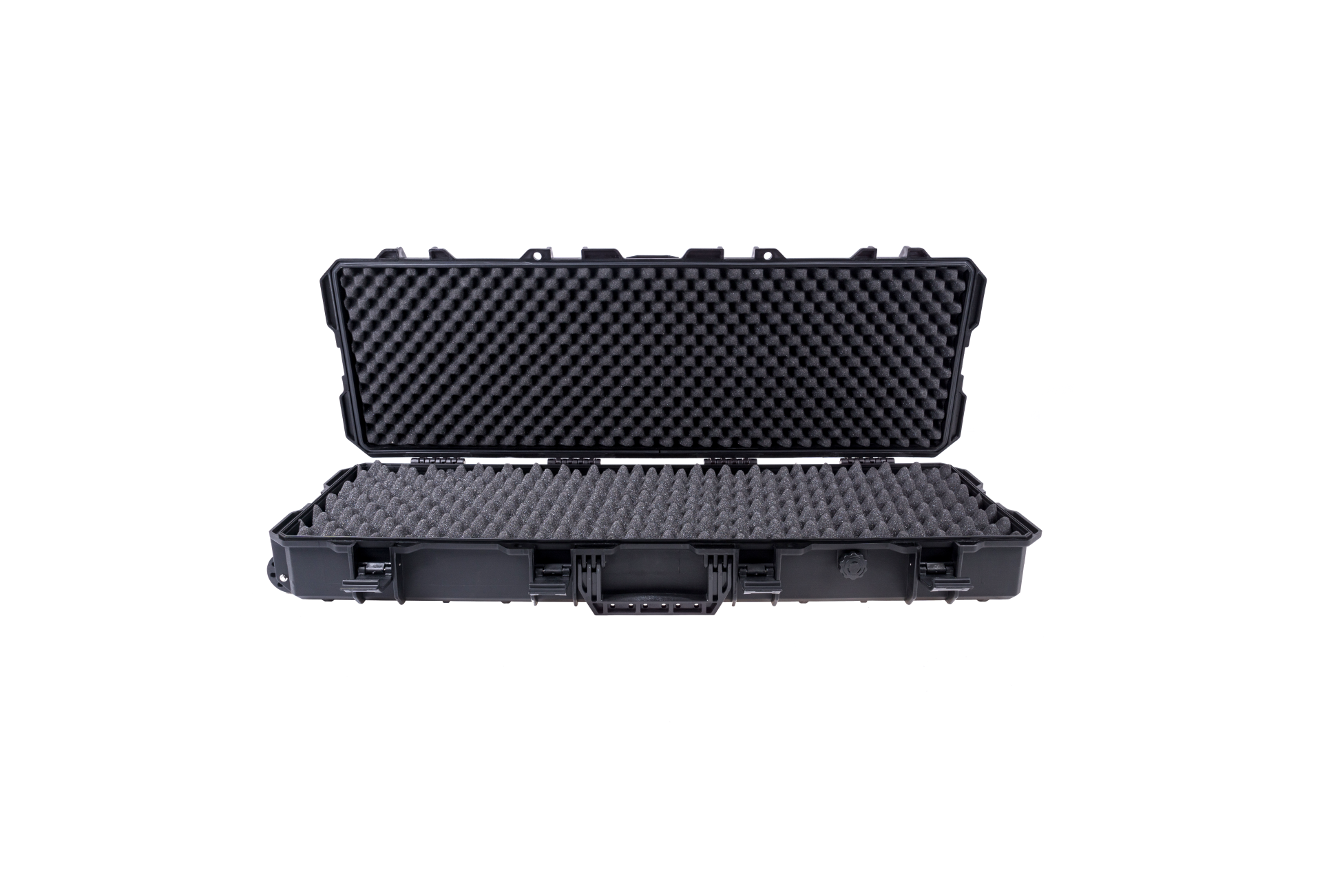 Phylax Waffenkoffer 100cm Wave Foam - Schwarz