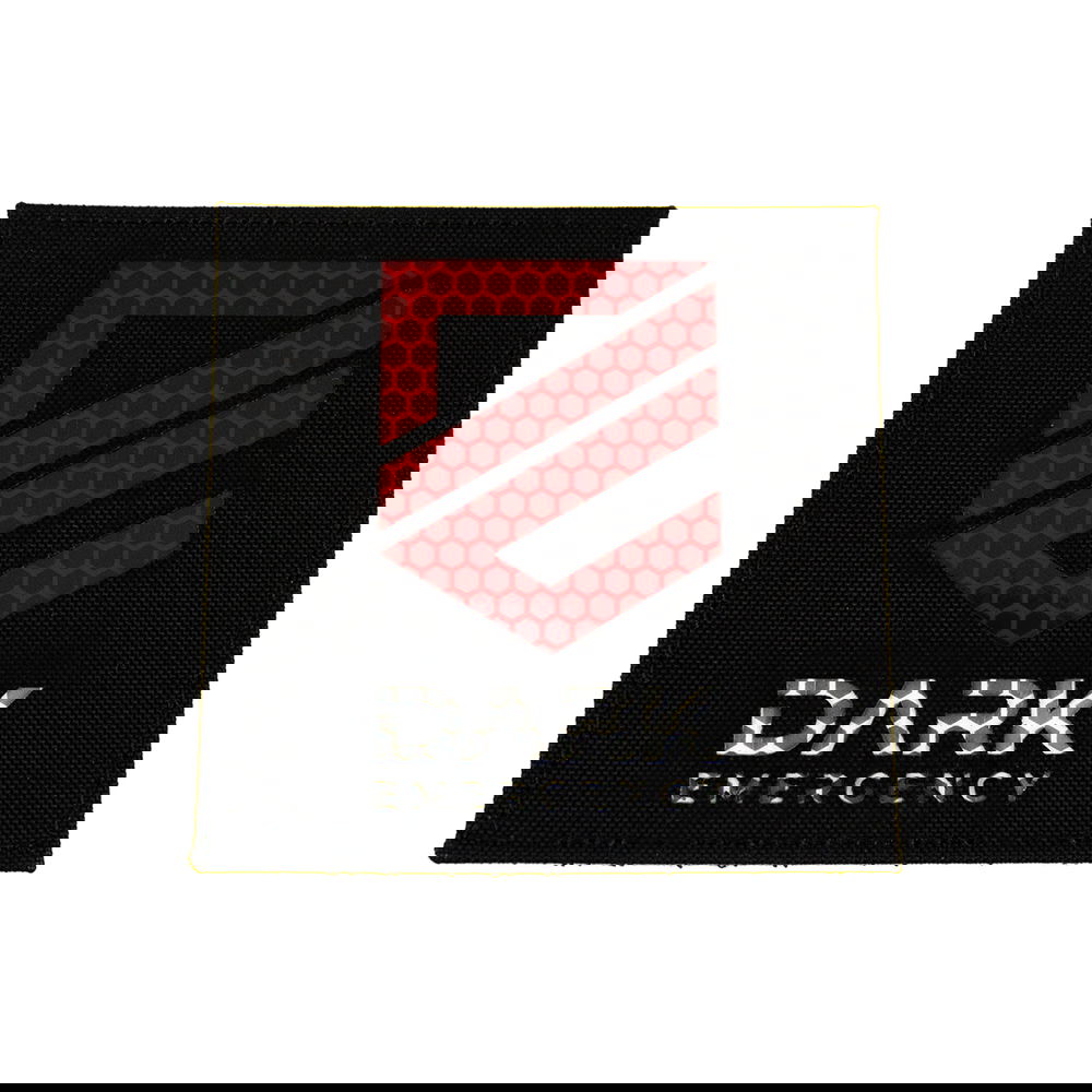 Dark Emergency - Big Laser Cut Patch reflektierend