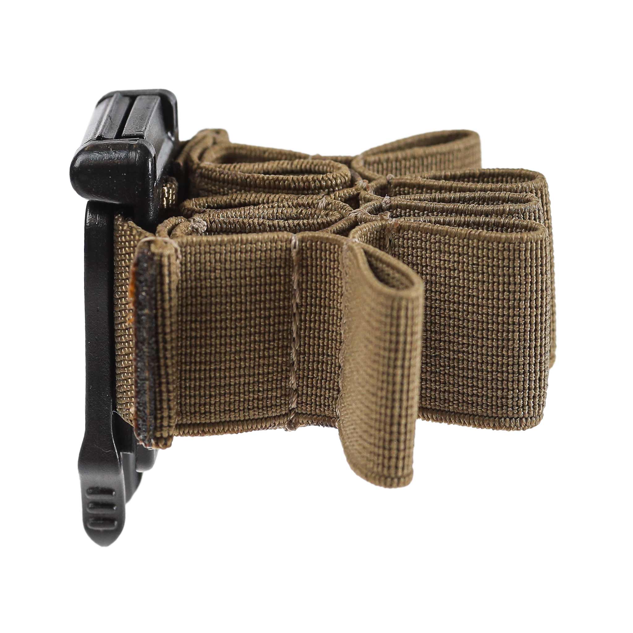 Taktischer Molle-Organizer in Coyote-Braun, flexibel für Airsoft-Ausrüstung.